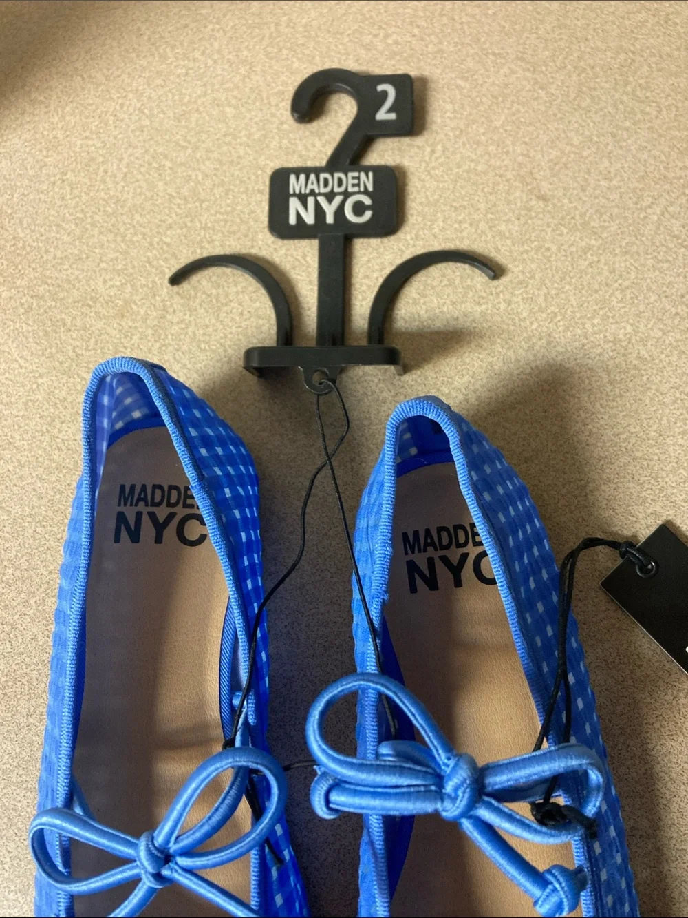 Madden NYC Girls' Royal Blue Bow Ballet Flats